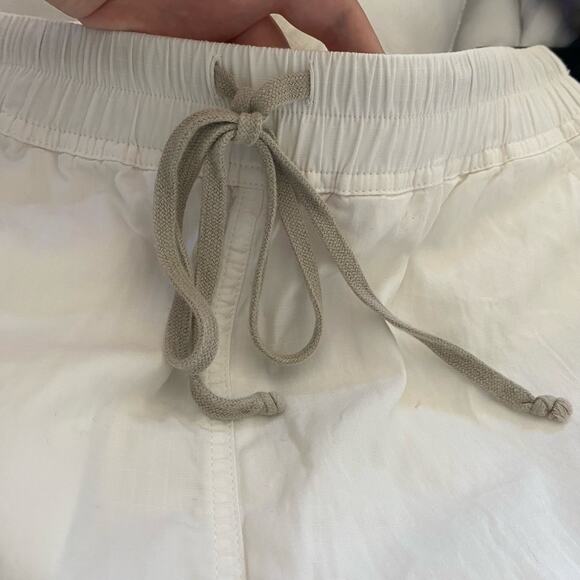 Rick Owens Pants Drawstring Cropped DRKSHDW White Casual Streetwear Relaxed - Picture 7 of 7